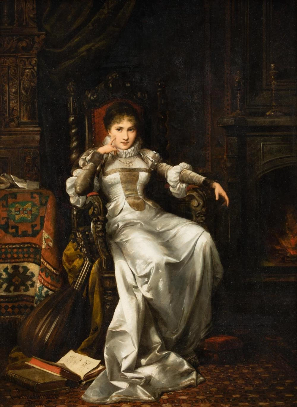 Carl Schweninger II - Signora seduta